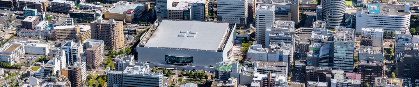 横浜アリーナ周辺の空撮