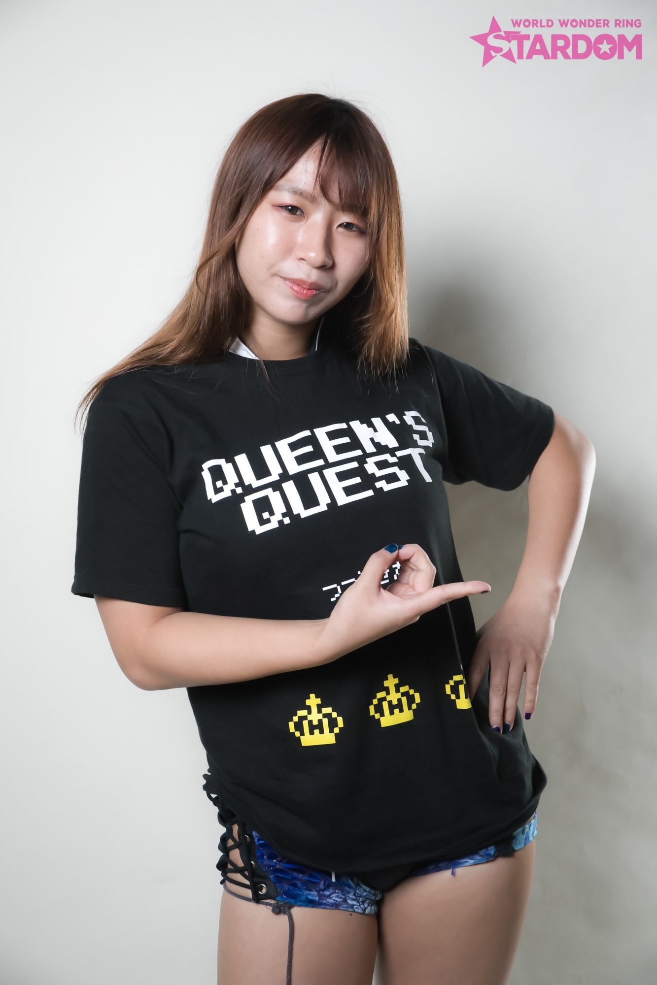 サイズスターダム 女子プロレス Queen's QuestのロングTシャツ - T