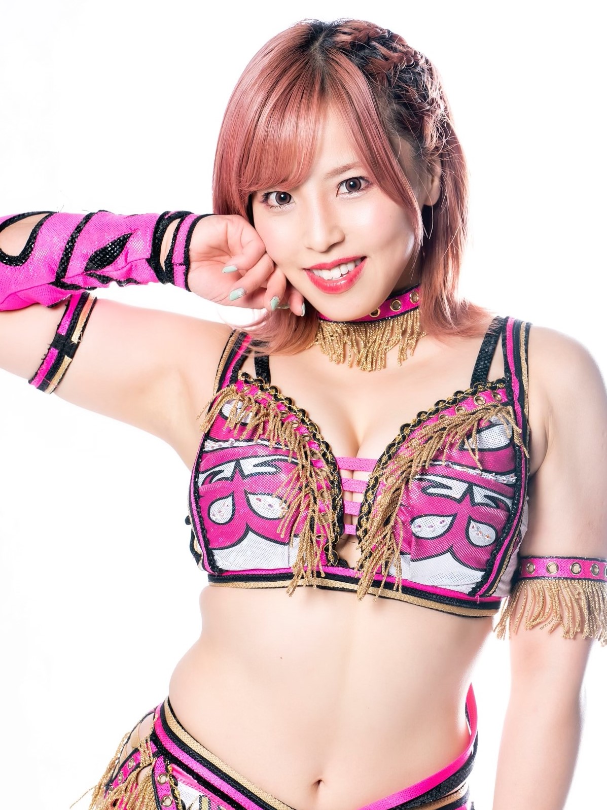 女子プロレス スターダム 白川未奈 写真サイズポートレート - 格闘技