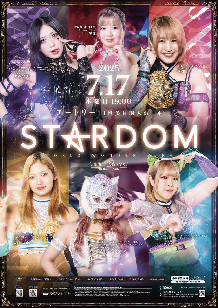貴重品 ☆ STARDOM スターダム 2017年 台湾大会 興行ポスター ☆ 貴重品 ⭐️ STARDOM スターダム 2017年 台湾大会 興行ポスター