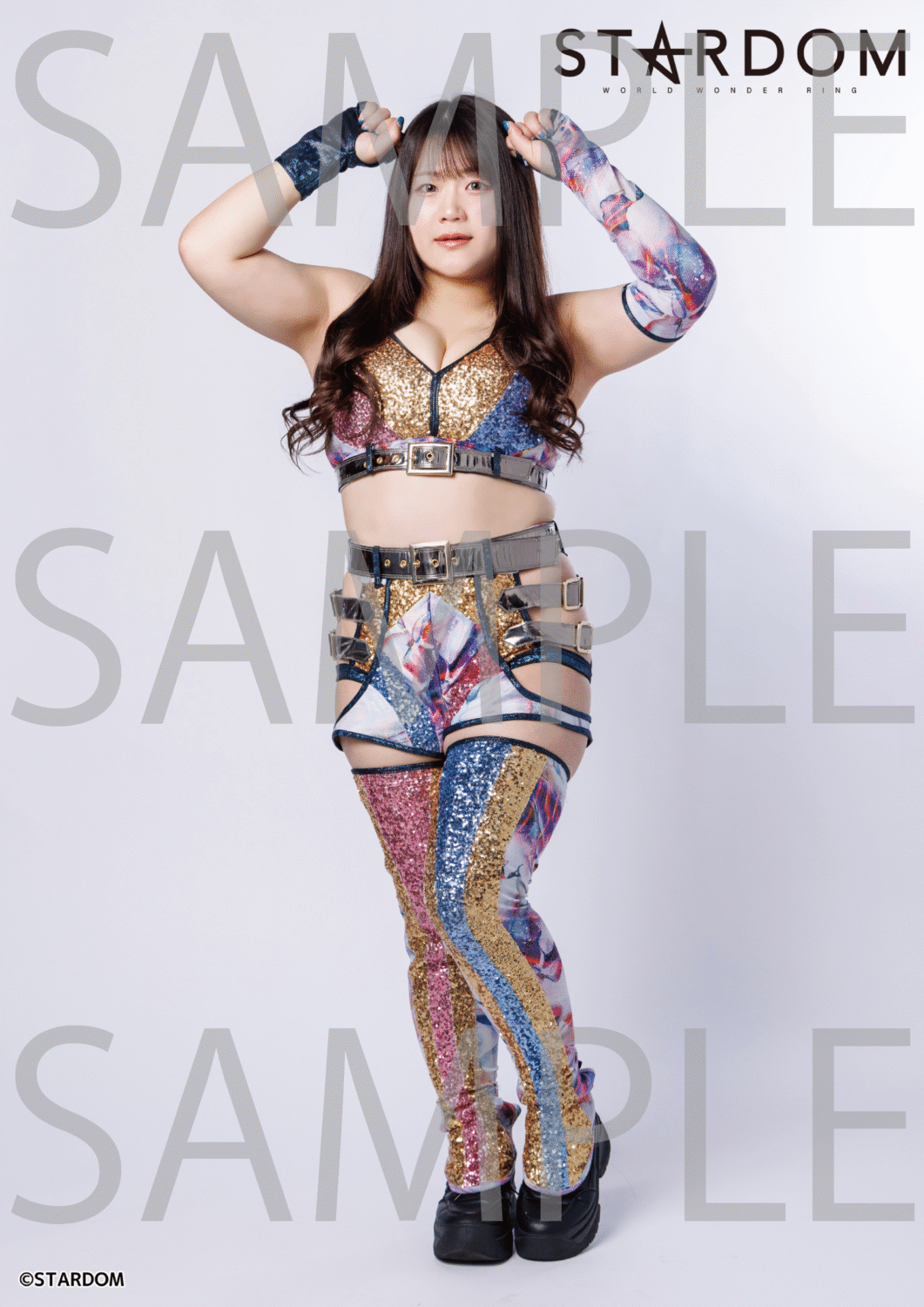 女子プロレス スターダム 葉月 ポートレート3枚セット 女子プロレス