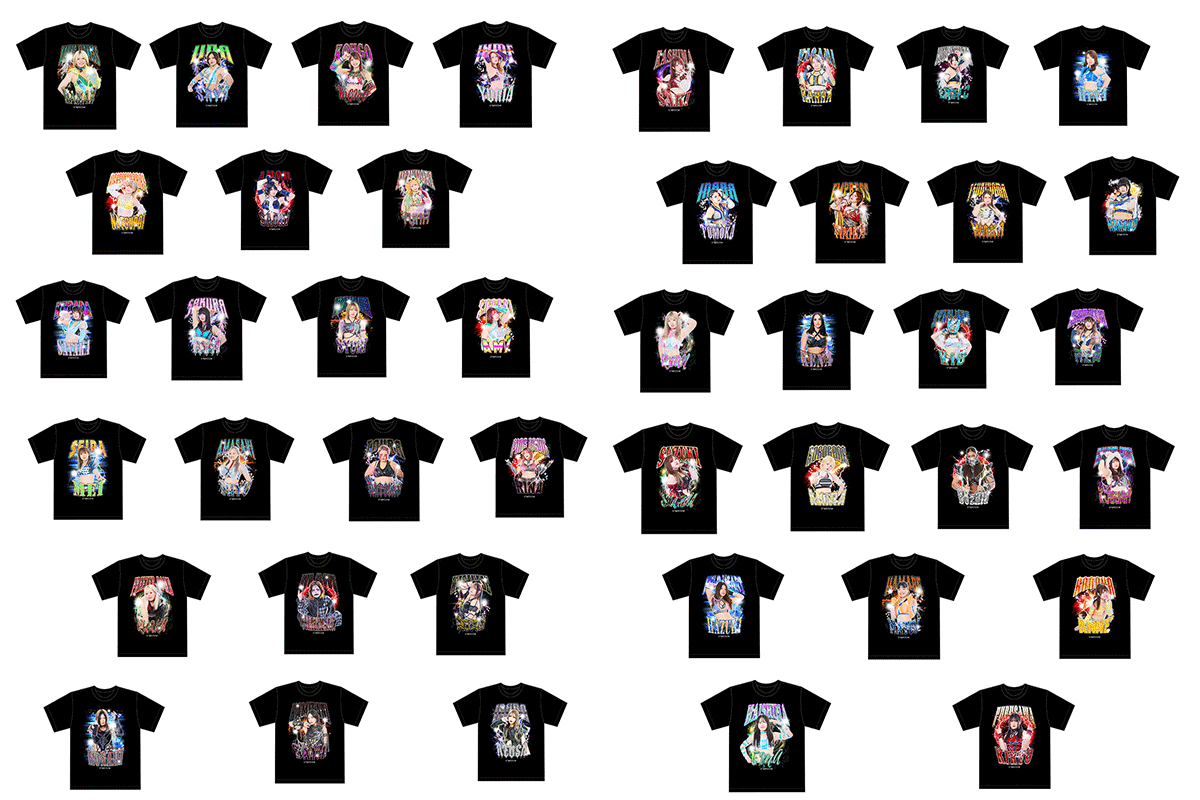 スターダム　なつぽい選手　ラップTシャツ 受注開始】『ラップTシャツ2025』が10月1日（水）18:00～受注開始
