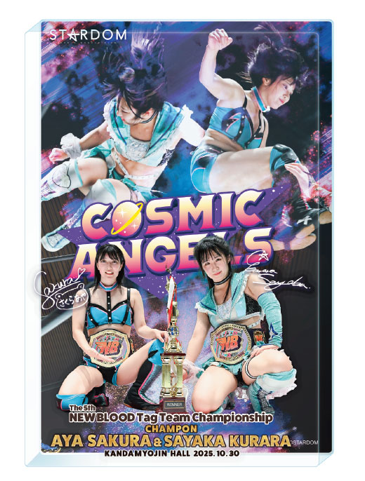 受注開始】第5代NEW BLOODタッグ 戴冠記念 さくらあや＆玖麗さやか直筆