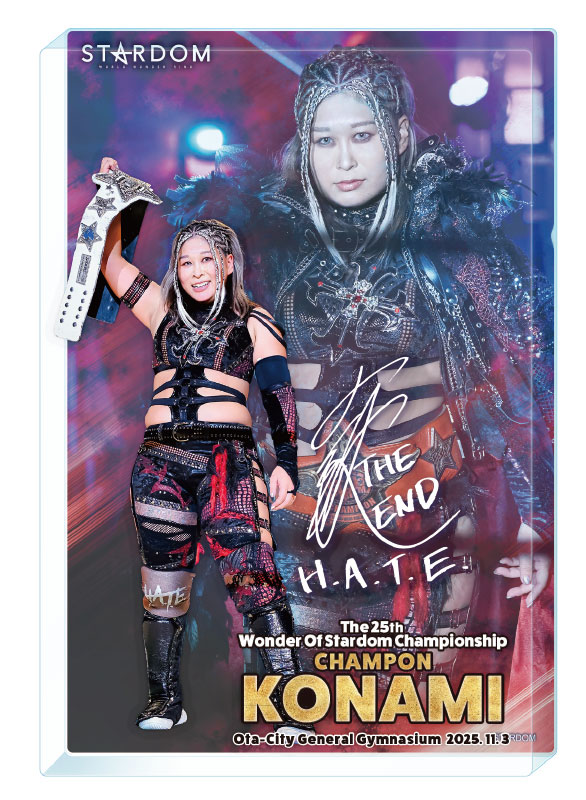 受注開始】第25代ワンダー・オブ・スターダム 戴冠記念 小波直筆サイン