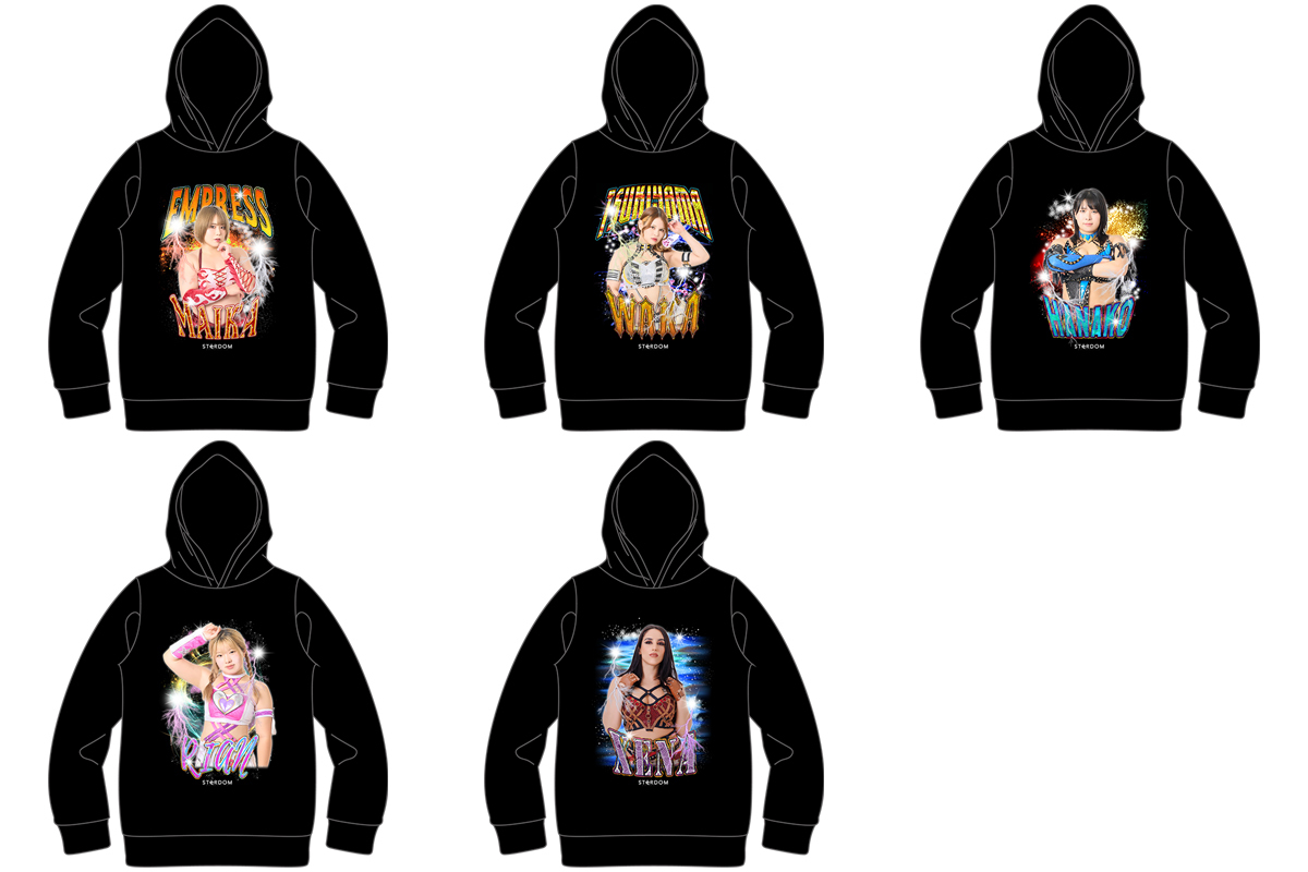 L　スターダム　飯田沙耶　羽南　ジップパーカー　ステッカー付、他　LL　3L 受注開始】『ラップパーカー2026』が1月16日(金) 18:00～受注開始