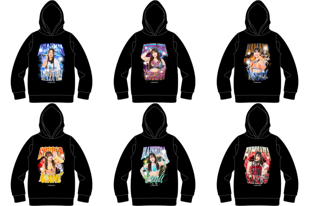 L　スターダム　飯田沙耶　羽南　ジップパーカー　ステッカー付、他　LL　3L LL スターダム 上谷沙弥 ジップパーカー ステッカー付、他 L 3L - メルカリ