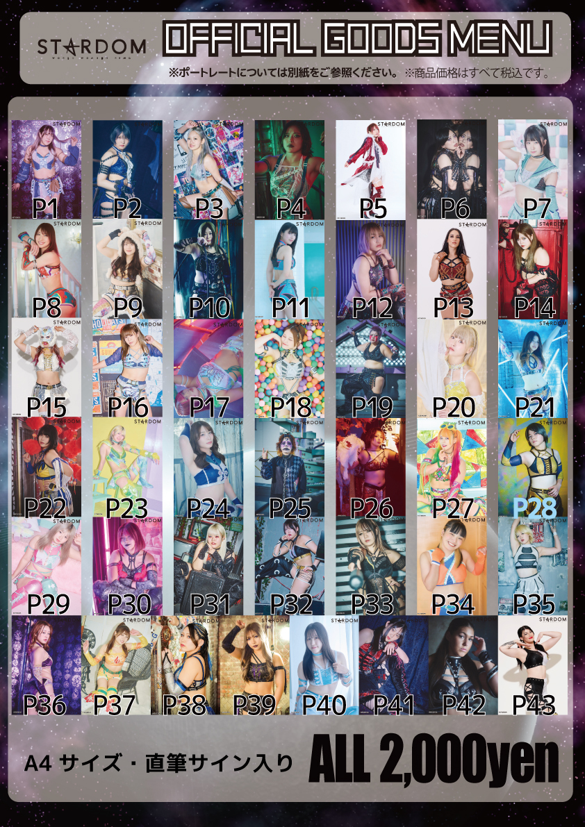 最終価格 非売品】スターダム COSMICANGELS A3 タペストリー 会場物販