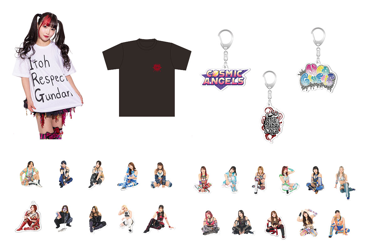 タ*ん様 スターダム STARDOM COSMIC ANGELS イラストロンT 販売開始】通販サイトMySTARDOMにてスターダム公式グッズが販売開始