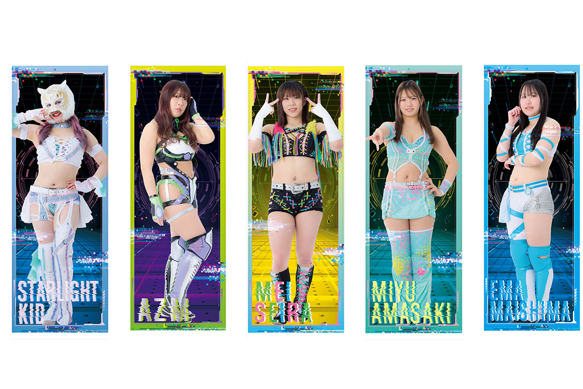 スターダム　AZM選手　2021等身大タペストリー 受注開始】『等身大タペストリー2026』が7月1日（水）18:00～受注開始