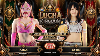 11월 16일 'Lucha Kingdom' IWGP 여자 선수권 경기 주리 vs 키라